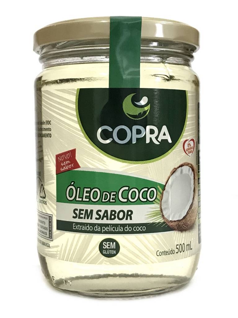 Óleo de Coco Sem Sabor 500ml Copra Óleo de Coco Sem Sabor 500ml Copra