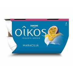 Iogurte Grego Oikos Danone Maracujá - 4Un