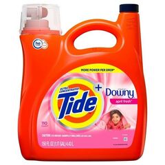 Detergente de roupa líquido Tide Plus Downy, 110 lavagens