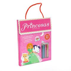 Livro Diverkit: Pinta e Cola - Princesas