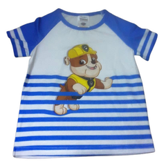 Camiseta Infantil Rubble , Patrulha Pata, Manga Curta  ( 18-24 Anos )