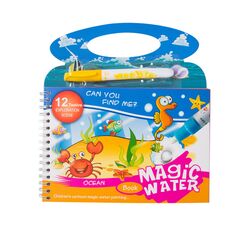 Livro de desenho mágico reutilizável montessori