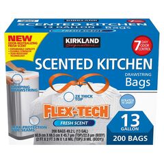 Sacos de Lixo-Flex Tech - Scented Kitchen 200 Sacos de 50L Perfumados
