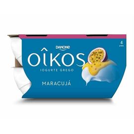 Iogurte Grego Oikos Danone Maracujá - 4Un