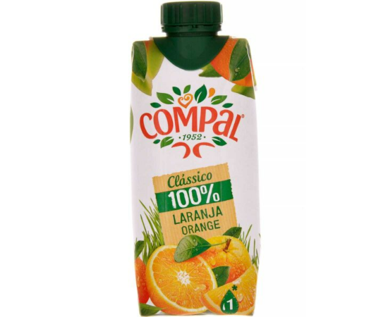 Sumo Compal Clássico 100 Laranja 330ml